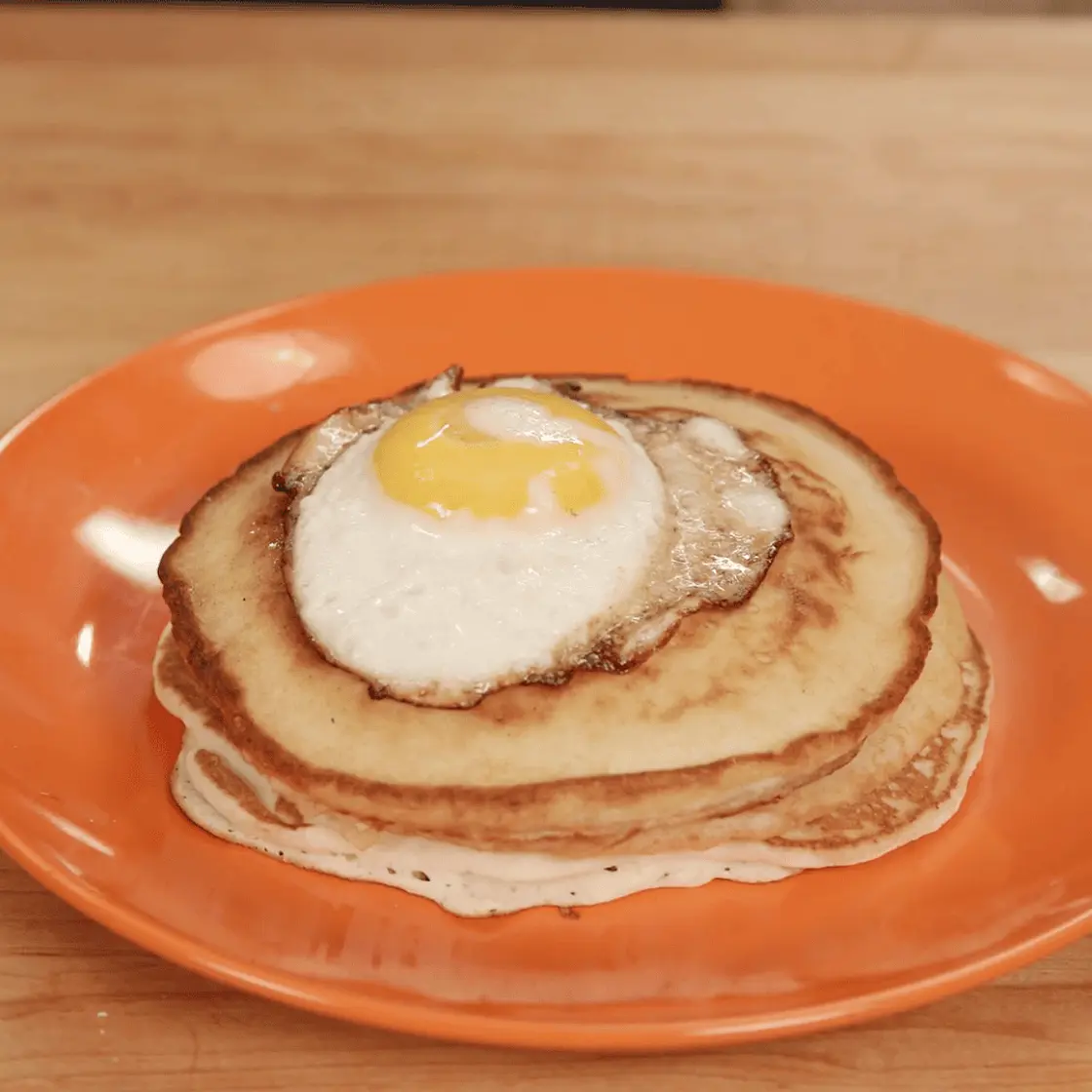 Egg on Pancakes