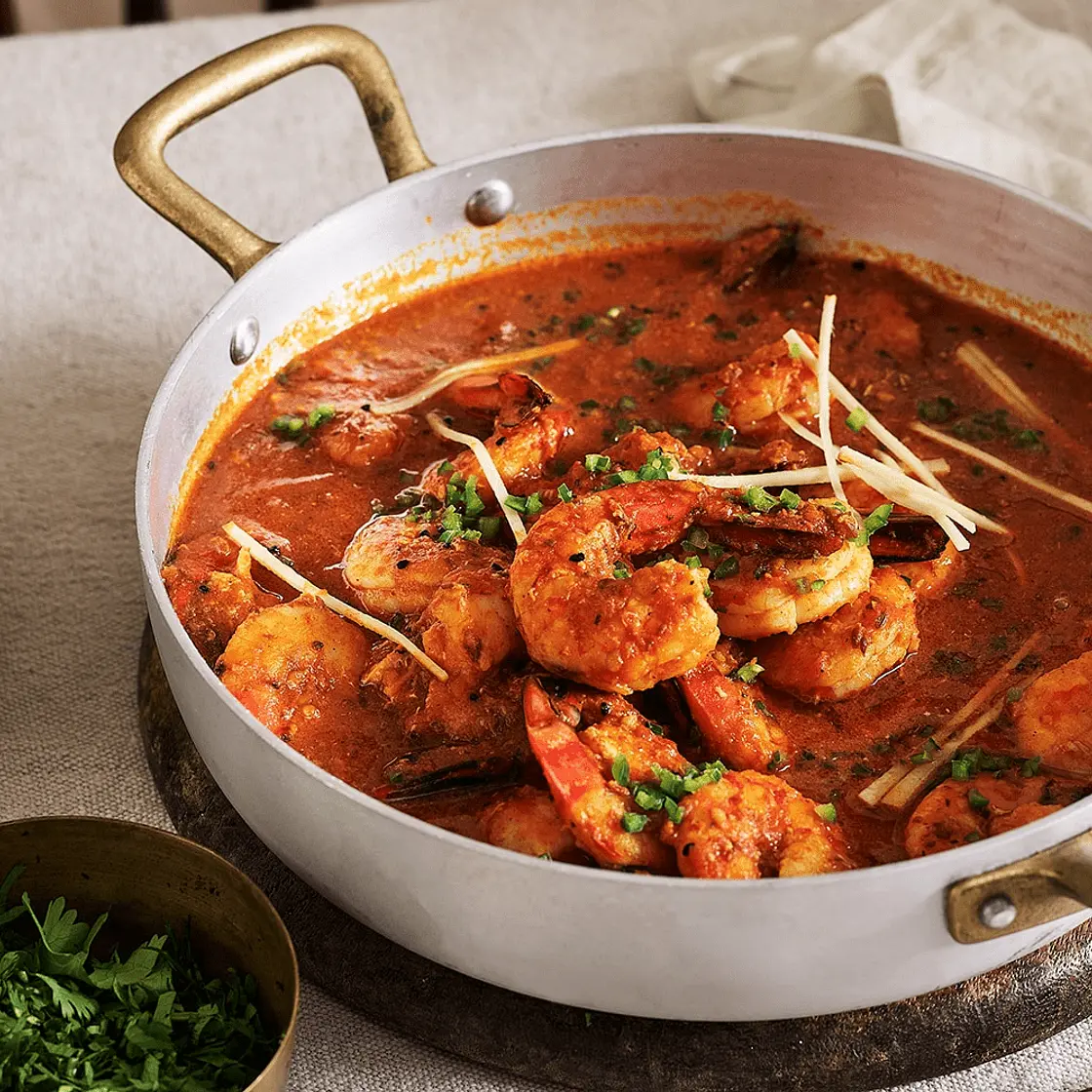 Nani Mummy’s prawn karahi (curry)