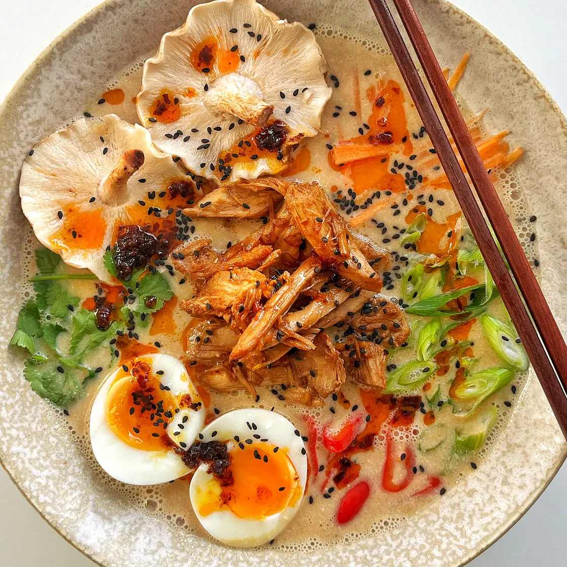 Homemade Leftover Turkey Ramen