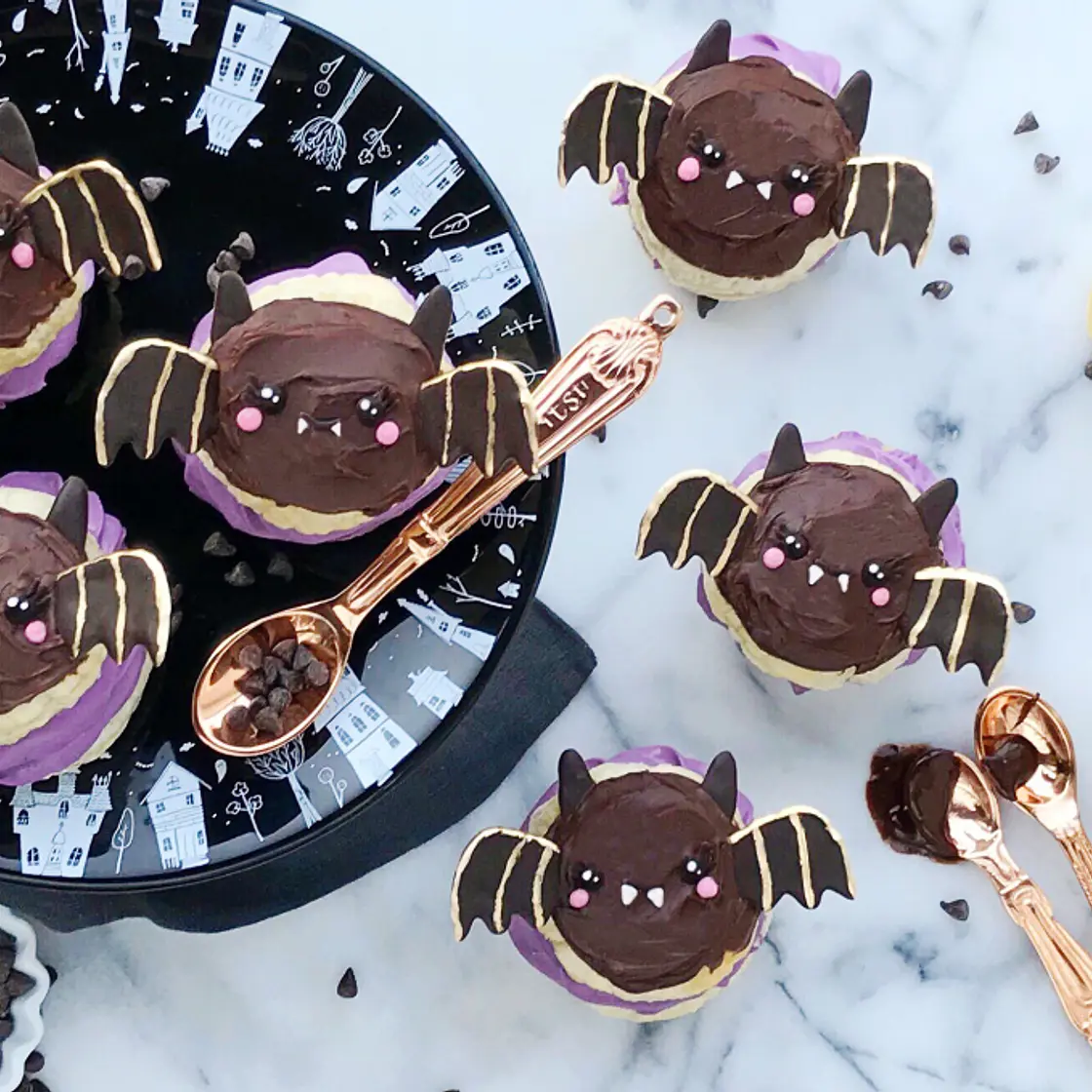 Batty Ube Cream Puffs