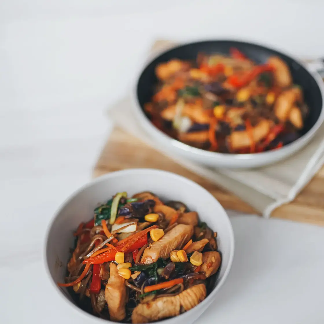 Easy Soba Stir-Fry with Chicken