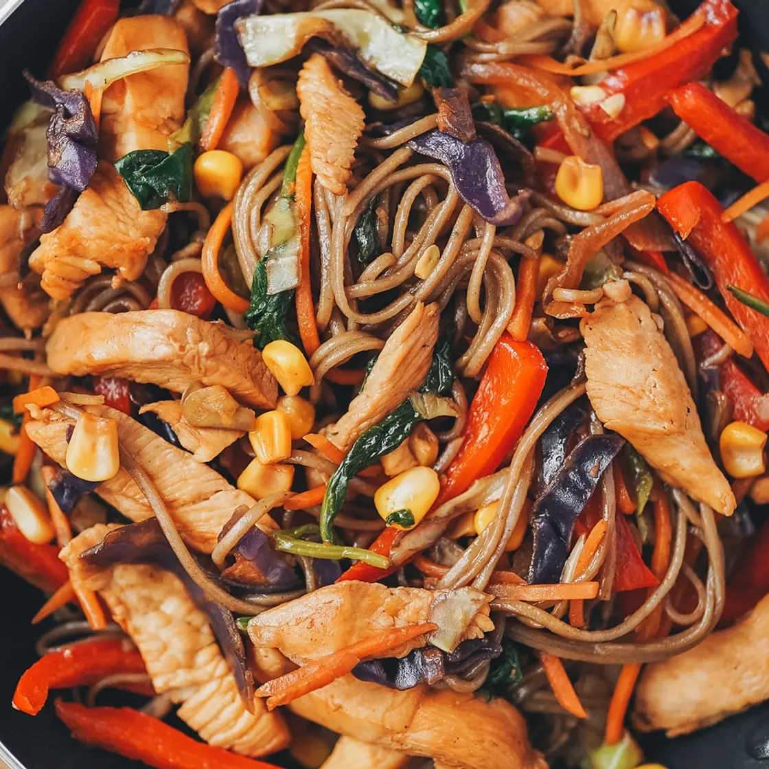 Easy Soba Stir-Fry with Chicken