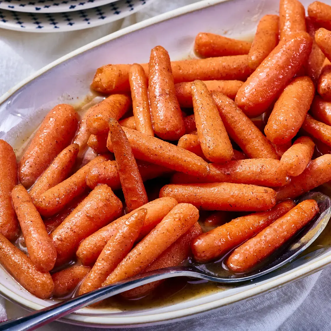Slow Cooker Cinnamon Sugar Glazed Carrots