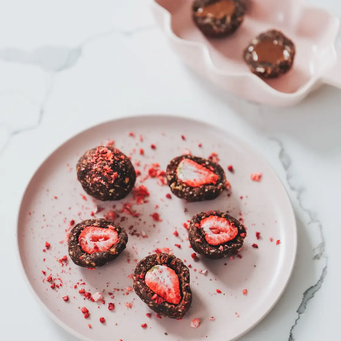 Strawberry Protein Bliss Balls