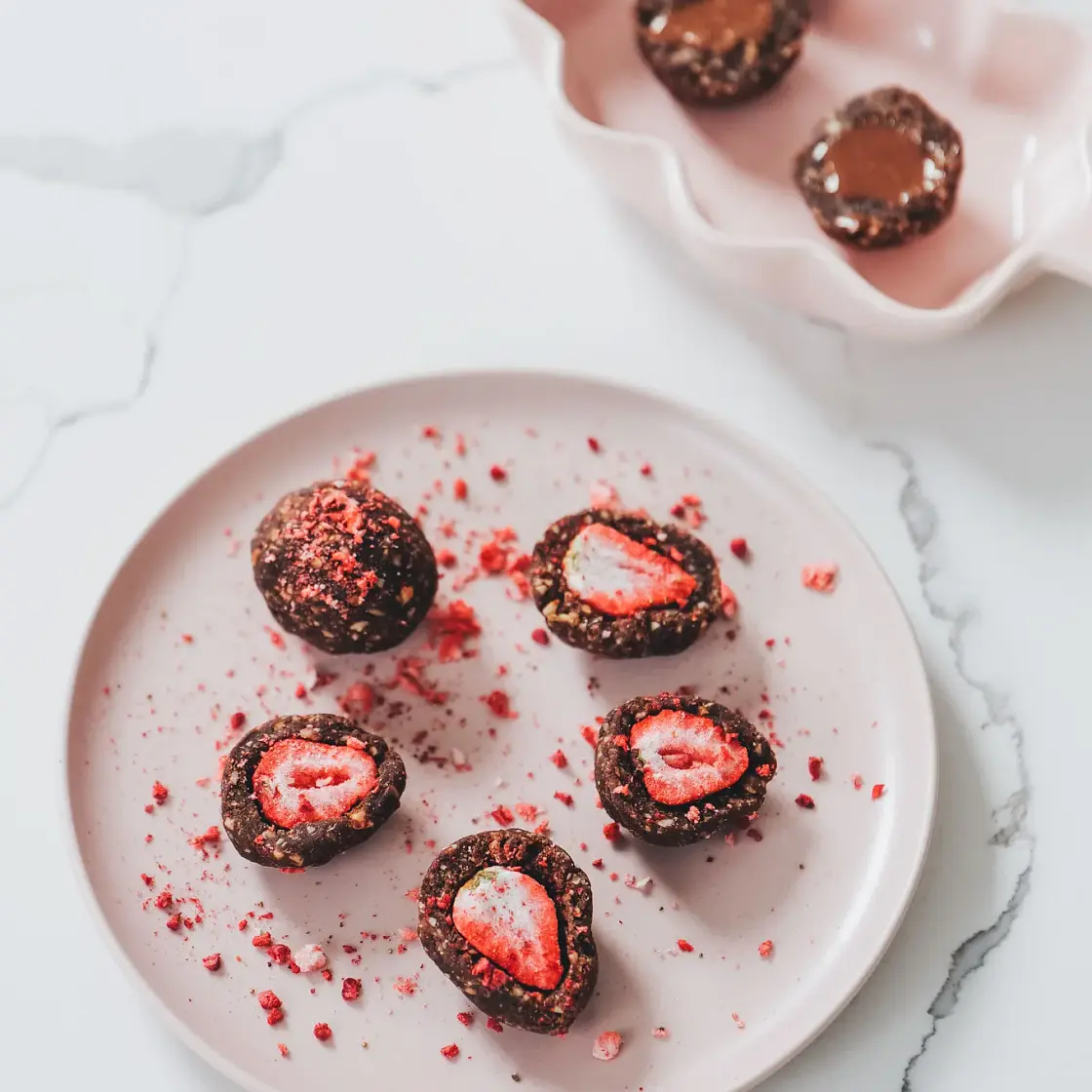 Strawberry Protein Bliss Balls