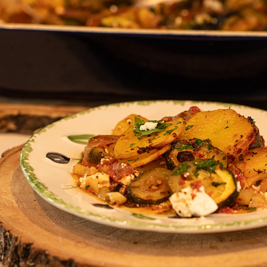 Zucchini & Potatoes Briam Bake