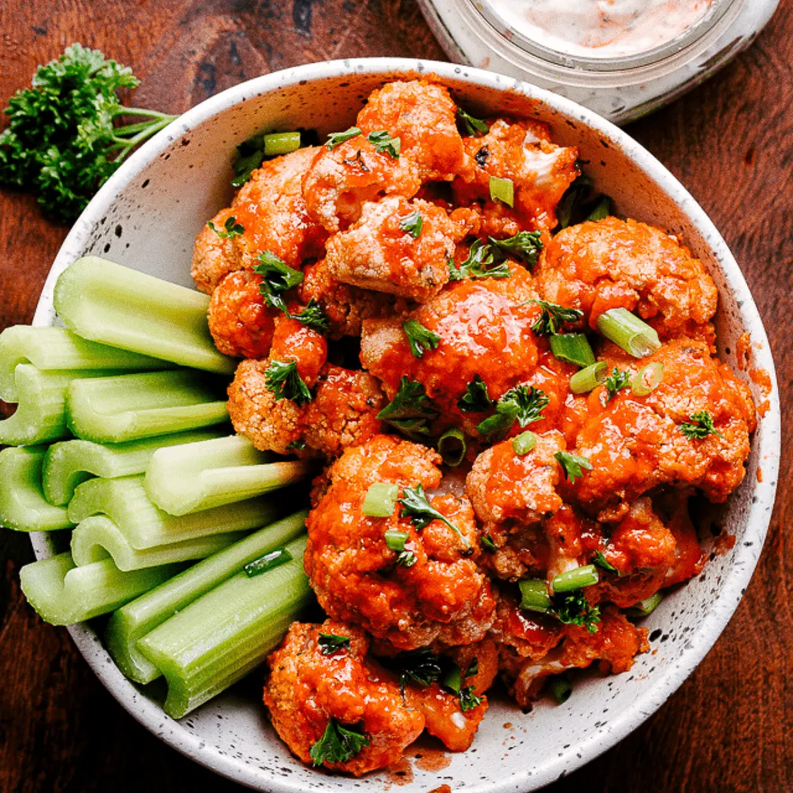 Air Fryer Buffalo Cauliflower Bites