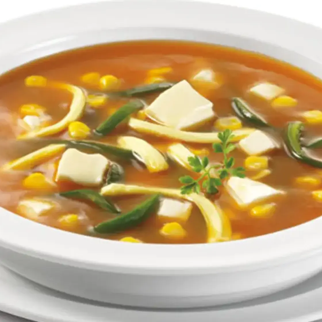 Sopa Mexicana de Elote y Rajas