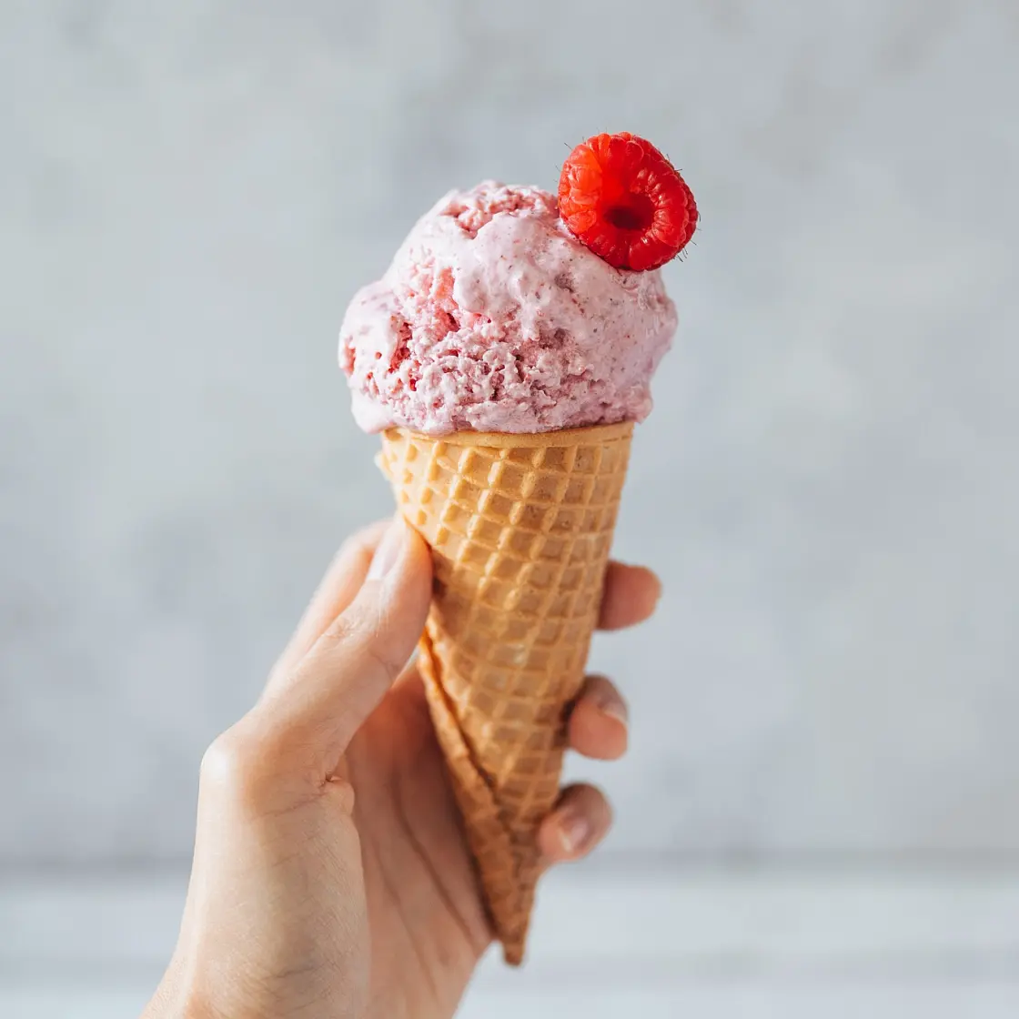 Raspberry Yogurt Ice Cream