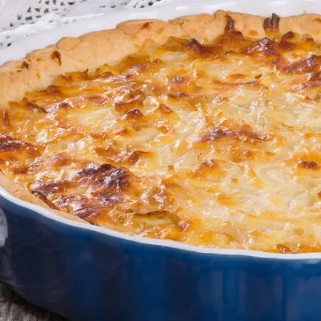 Tarte au jambon et 3 fromages