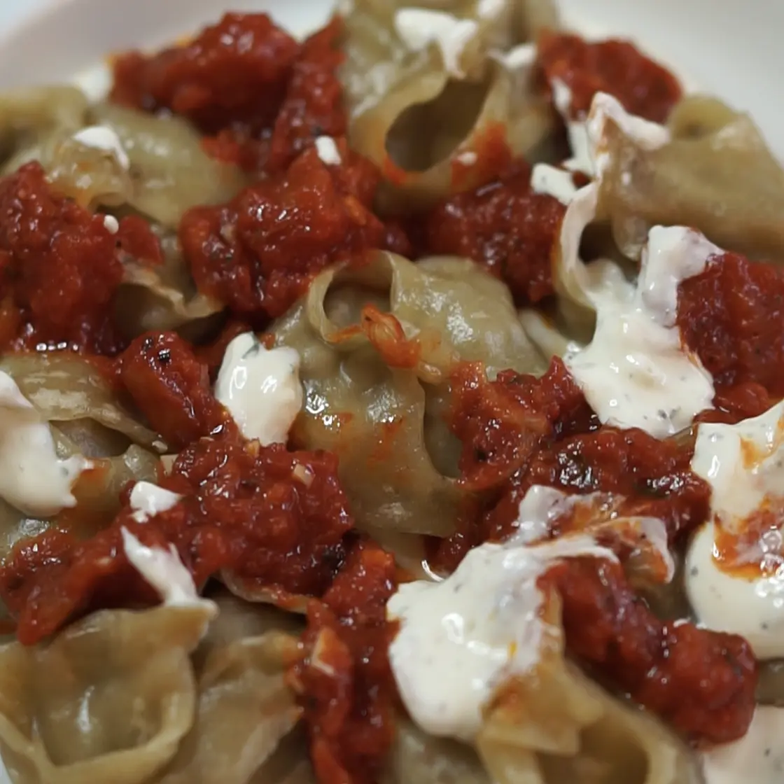 Homemade Afghan Mantu