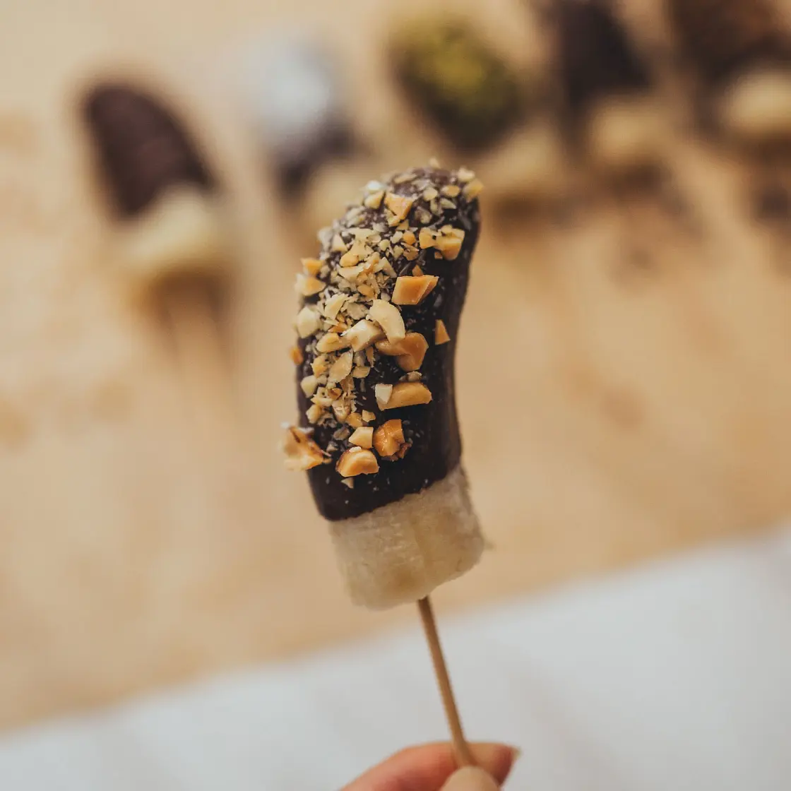 Frozen Chocolate Banana Pops