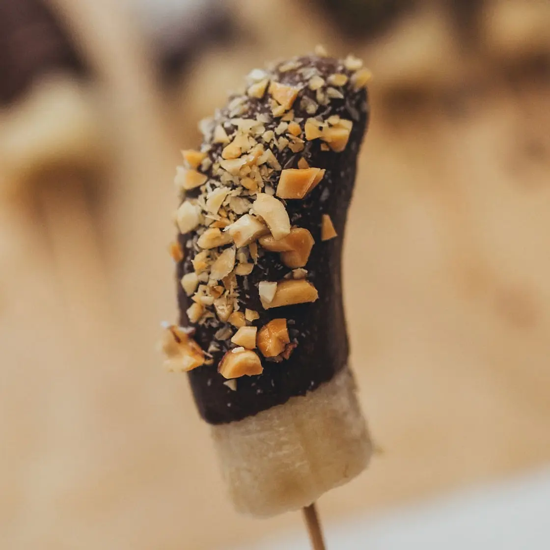 Frozen Chocolate Banana Pops