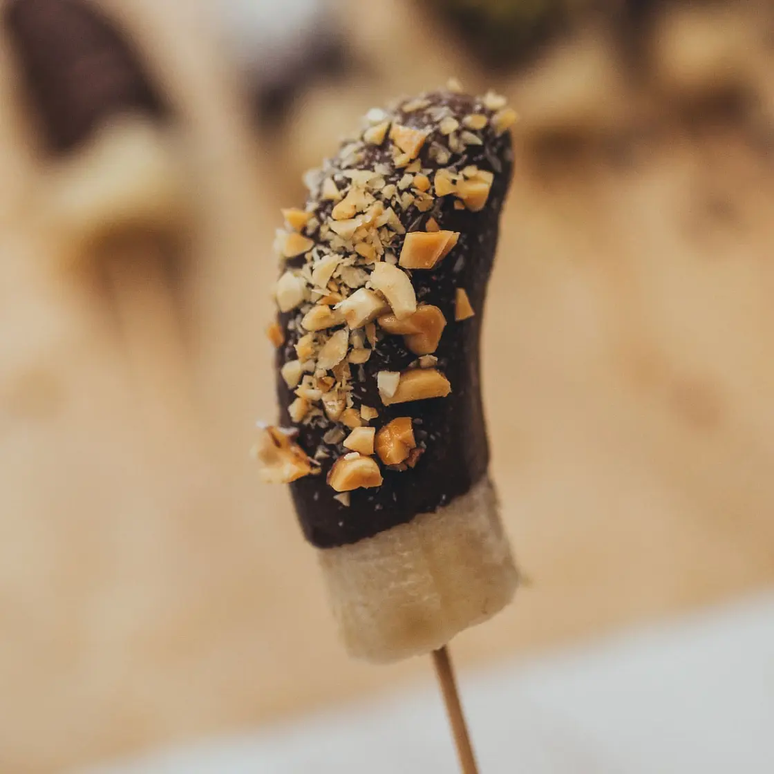 Frozen Chocolate Banana Pops
