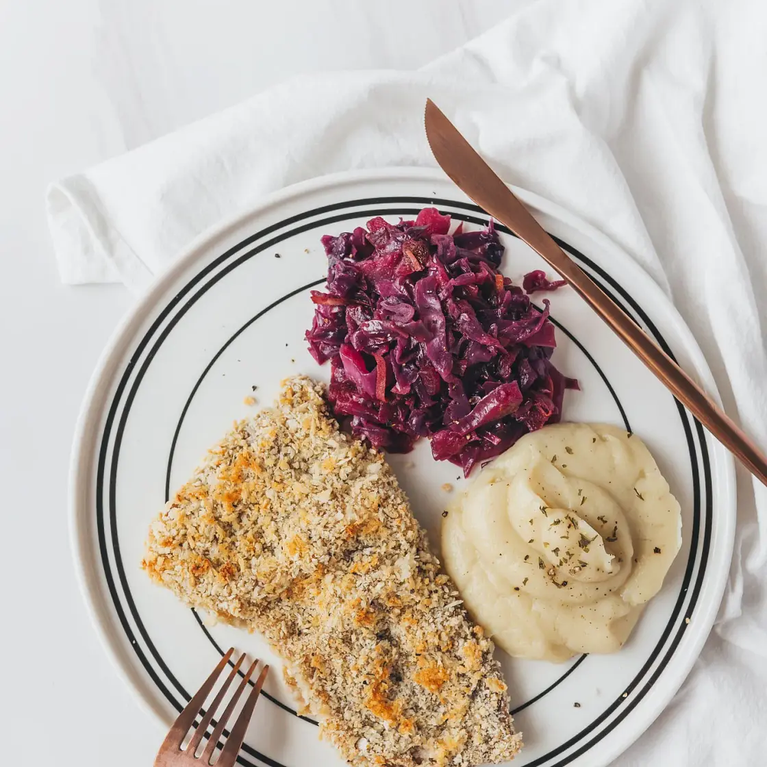 Baked Veal Schnitzel