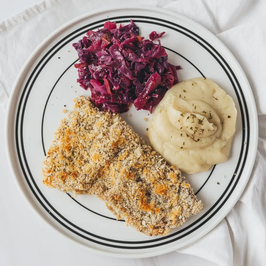 Baked Veal Schnitzel