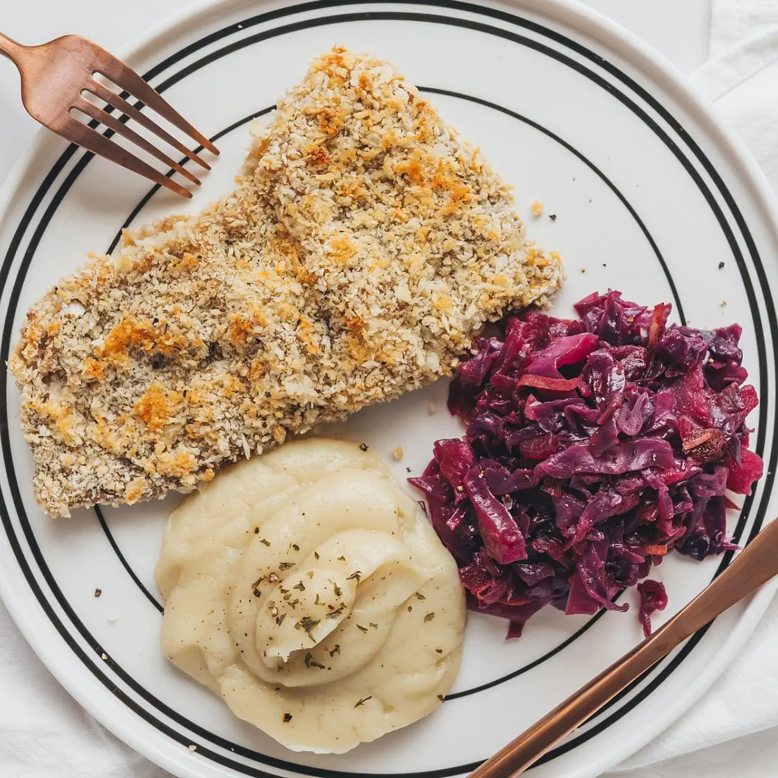 Baked Veal Schnitzel
