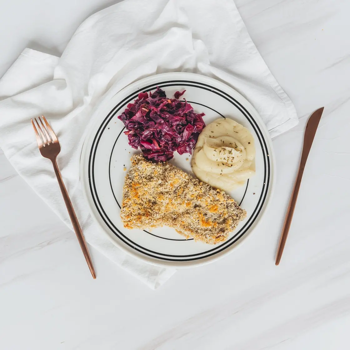 Baked Veal Schnitzel