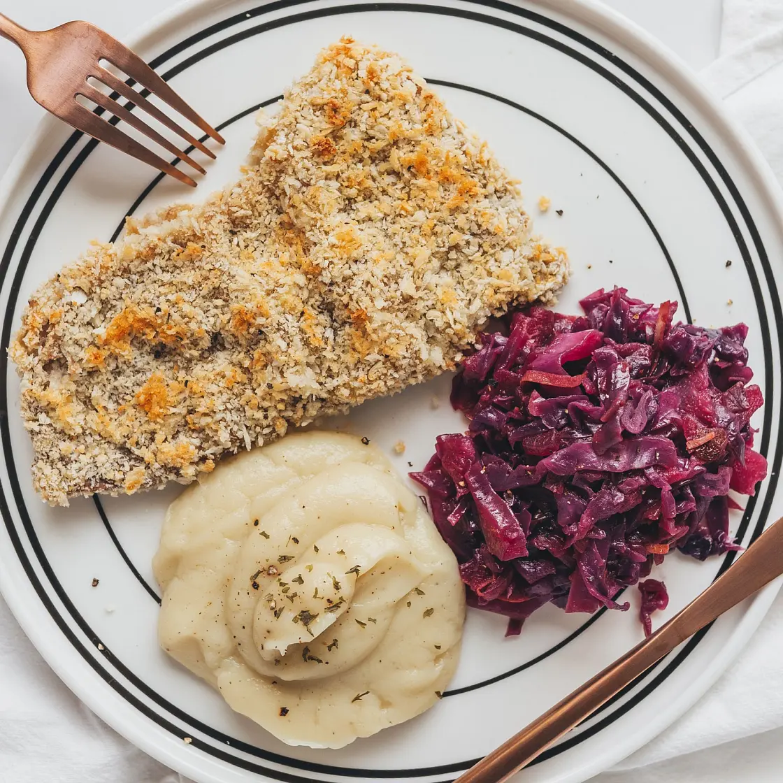Baked Veal Schnitzel