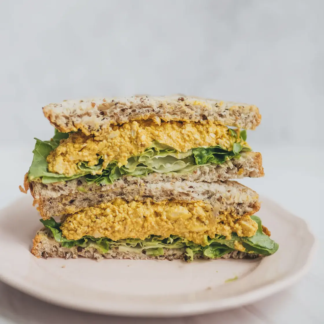 Vegan Curried Egg Sandwich