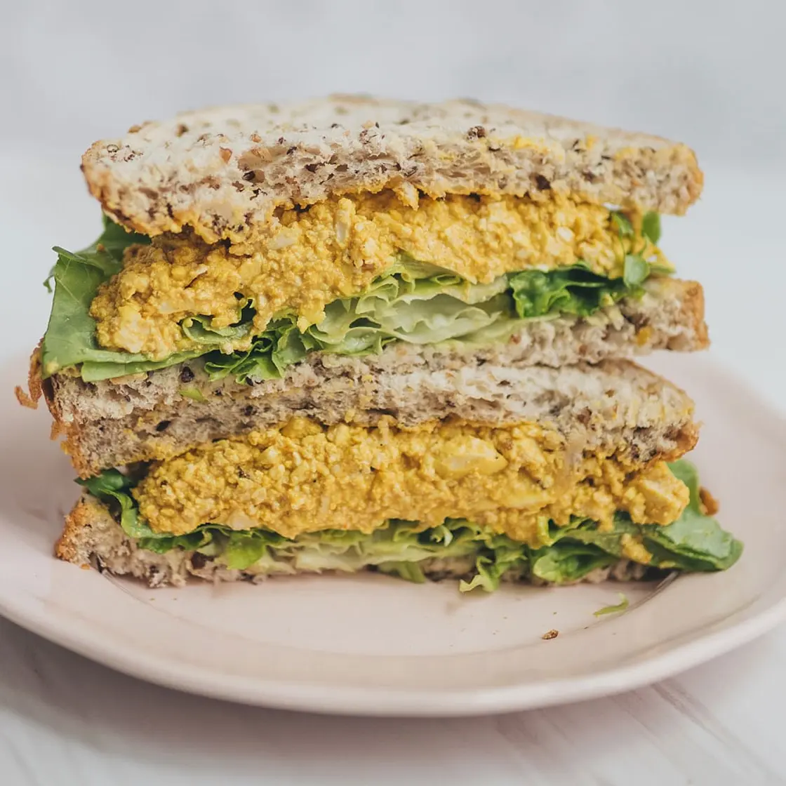 Vegan Curried Egg Sandwich