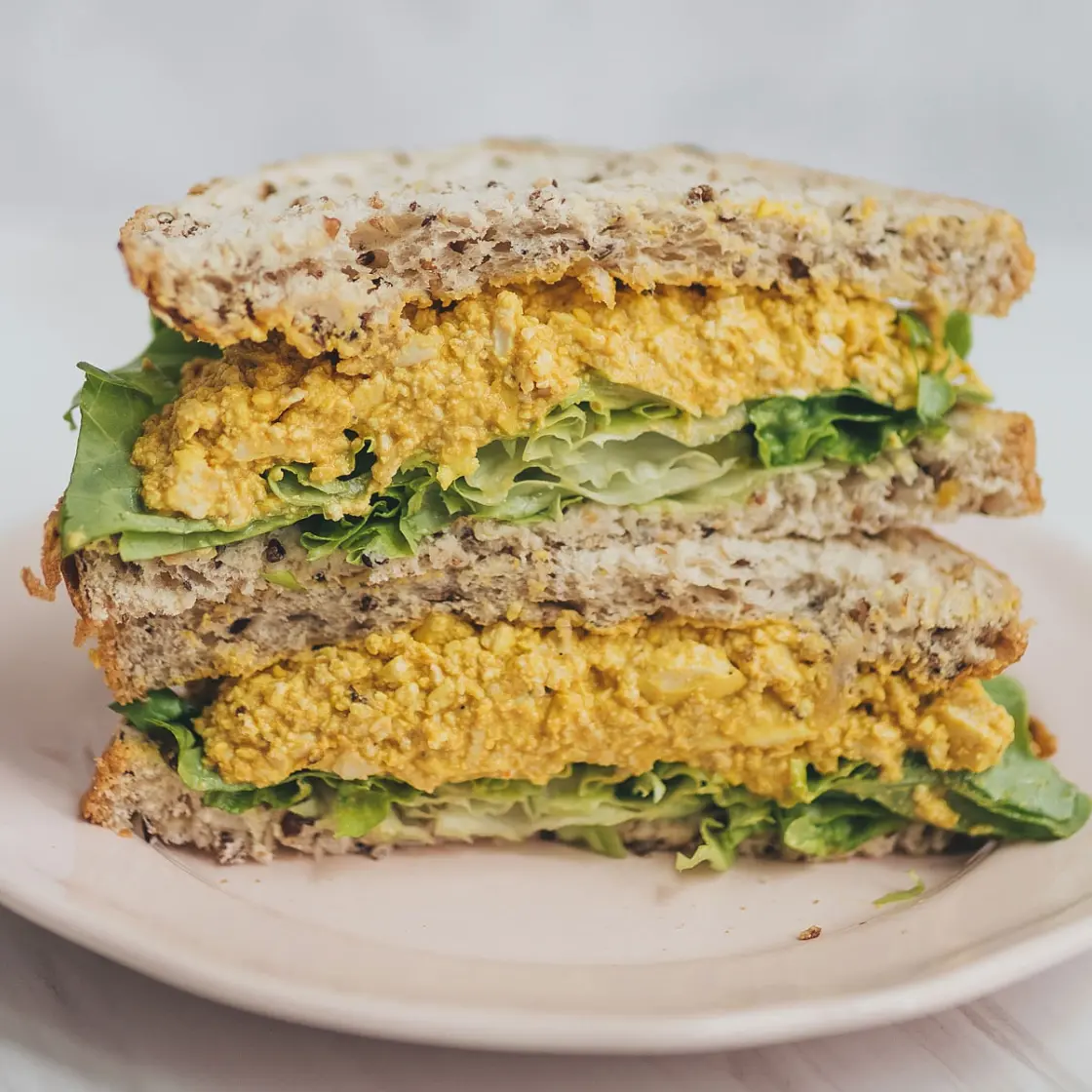 Vegan Curried Egg Sandwich
