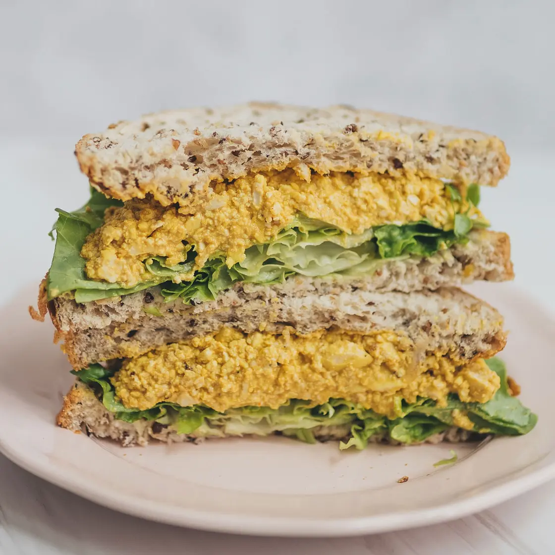Vegan Curried Egg Sandwich