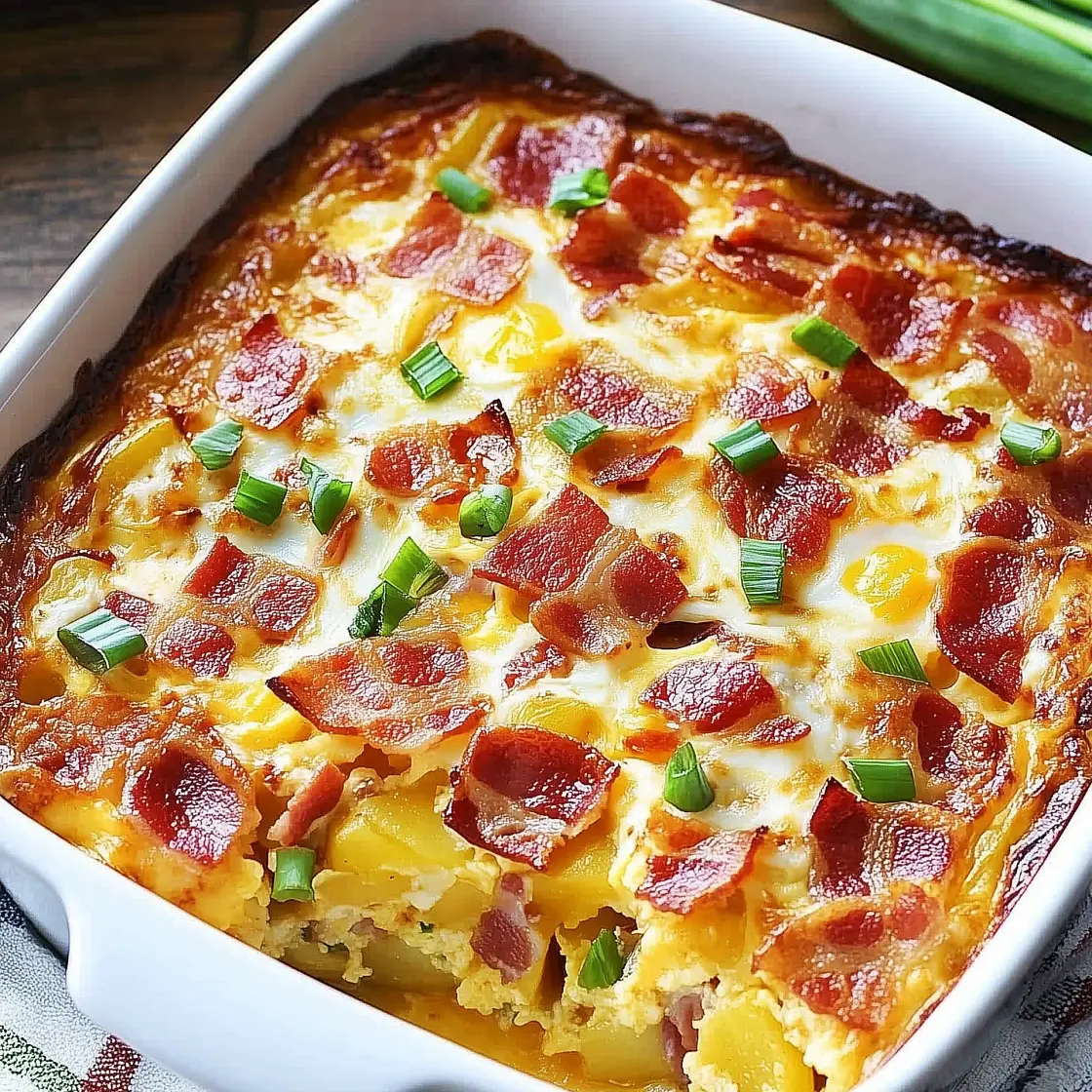 Bacon, Potato, and Egg Casserole