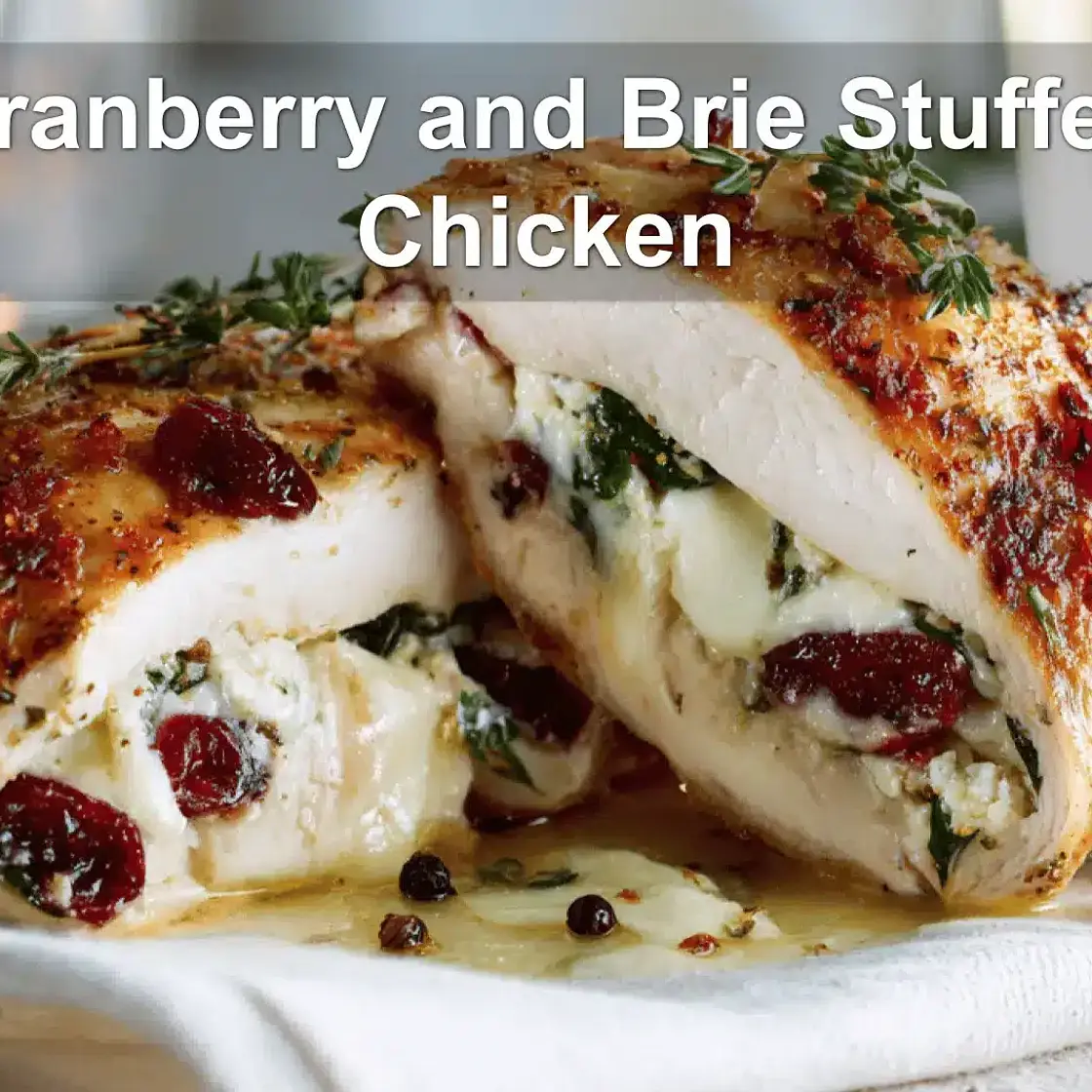 Cranberry and Brie Stuffed Chicken