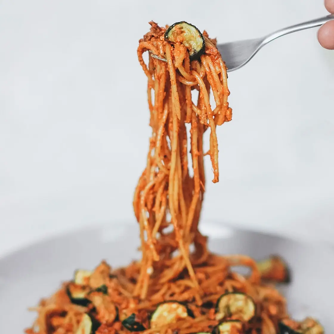 Roasted Red Pepper Pesto Pasta