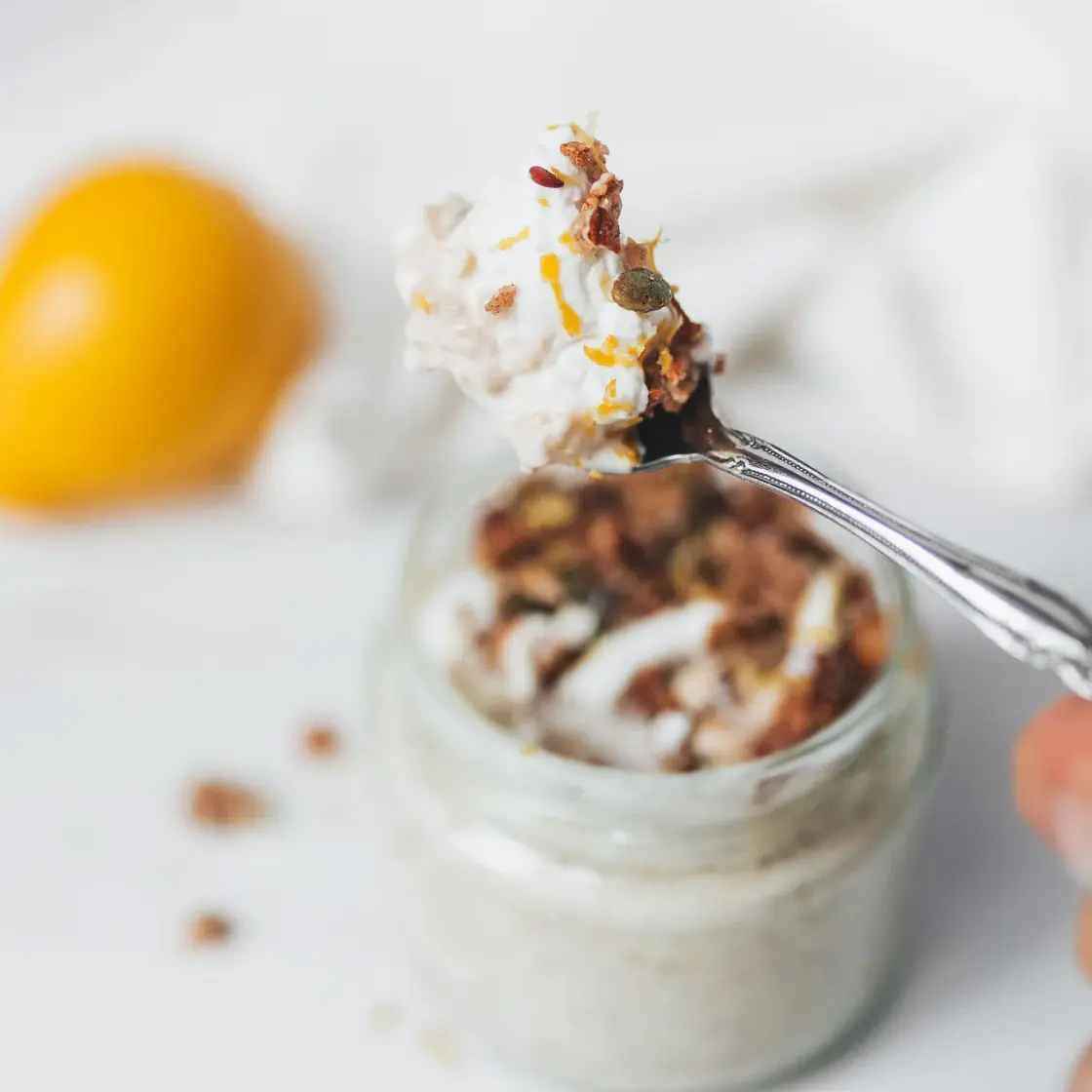 Lemon Cheesecake Overnight Oats