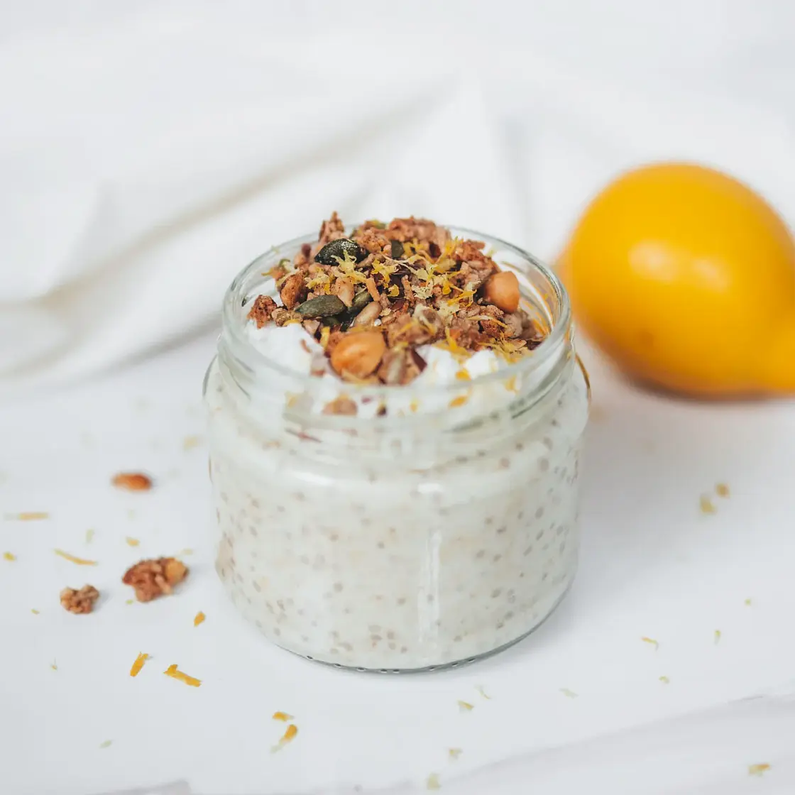 Lemon Cheesecake Overnight Oats
