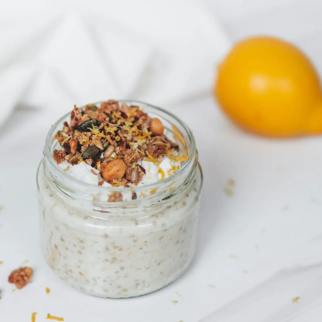 Lemon Cheesecake Overnight Oats