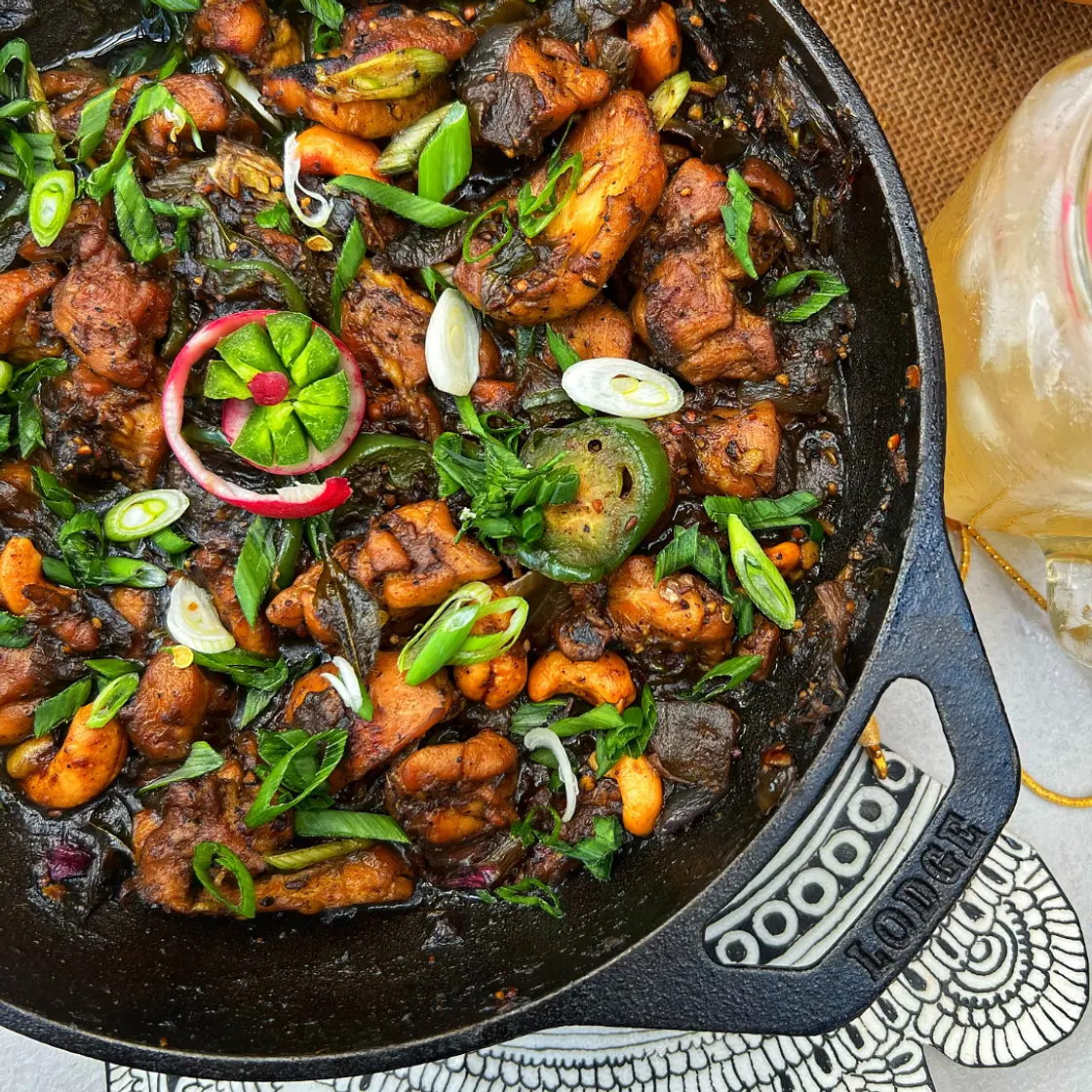 Indian Whole30 Black Pepper Chicken Bowl