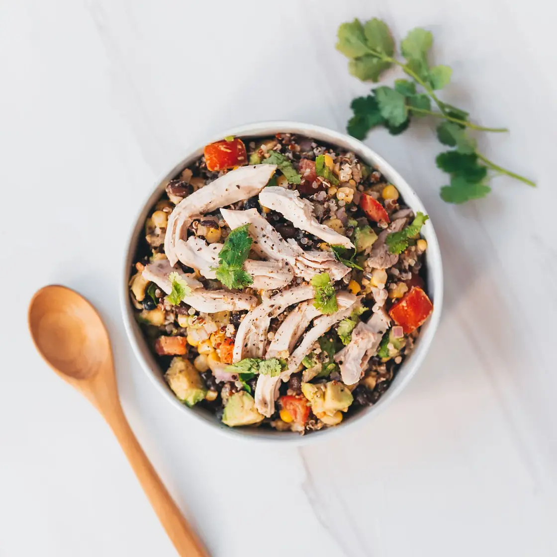 Tex Mex Chicken Quinoa Salad