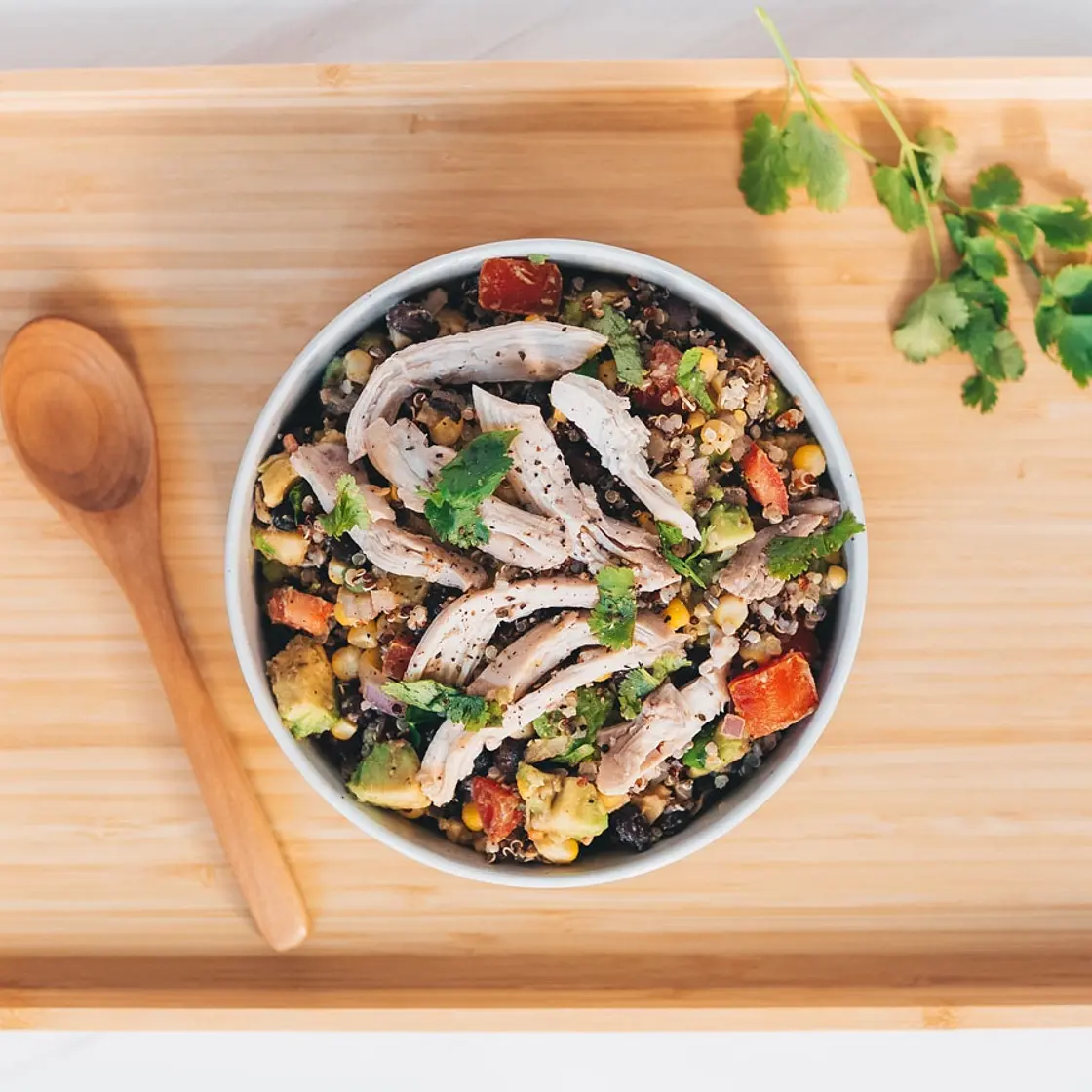 Tex Mex Chicken Quinoa Salad