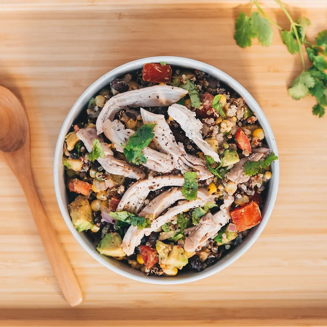 Tex Mex Chicken Quinoa Salad