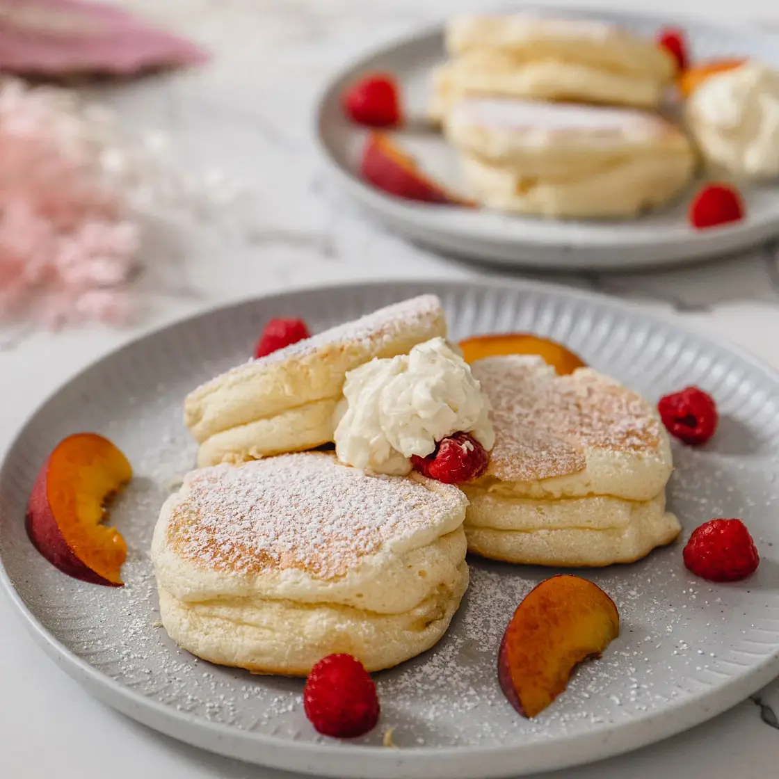Japanese Fluffy Soufflé Pancakes - Sugar Free