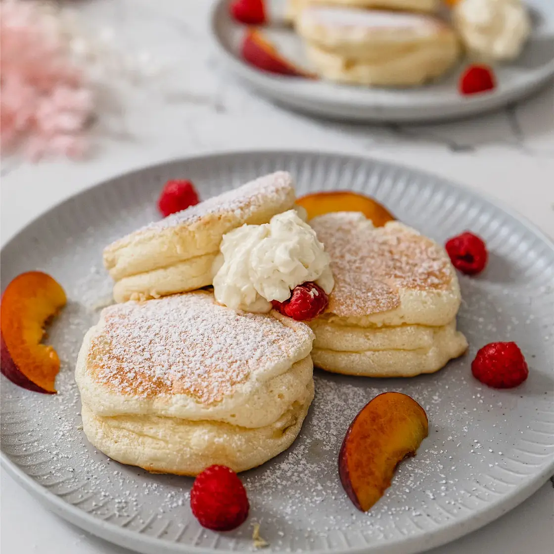 Japanese Fluffy Soufflé Pancakes - Sugar Free