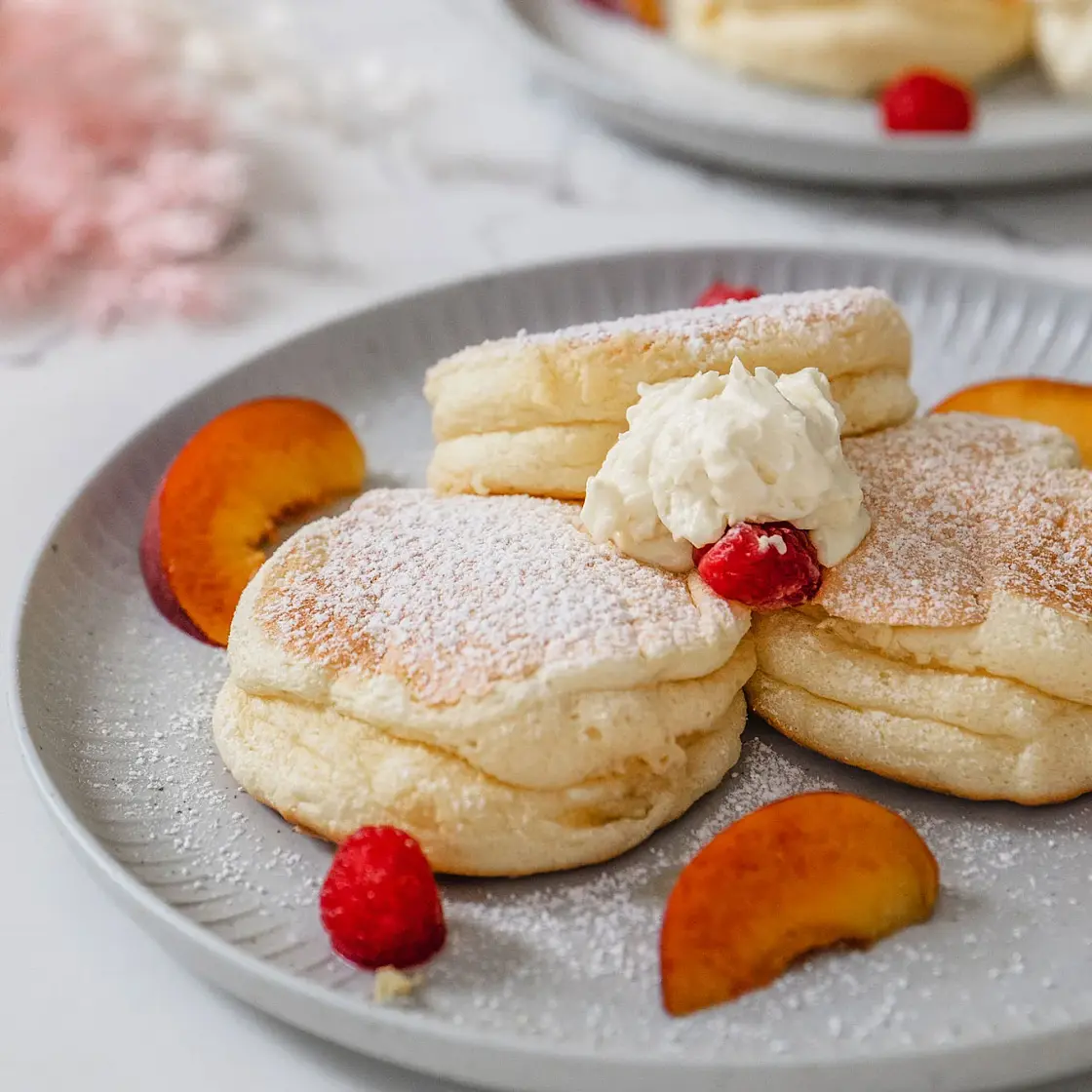 Japanese Fluffy Soufflé Pancakes - Sugar Free