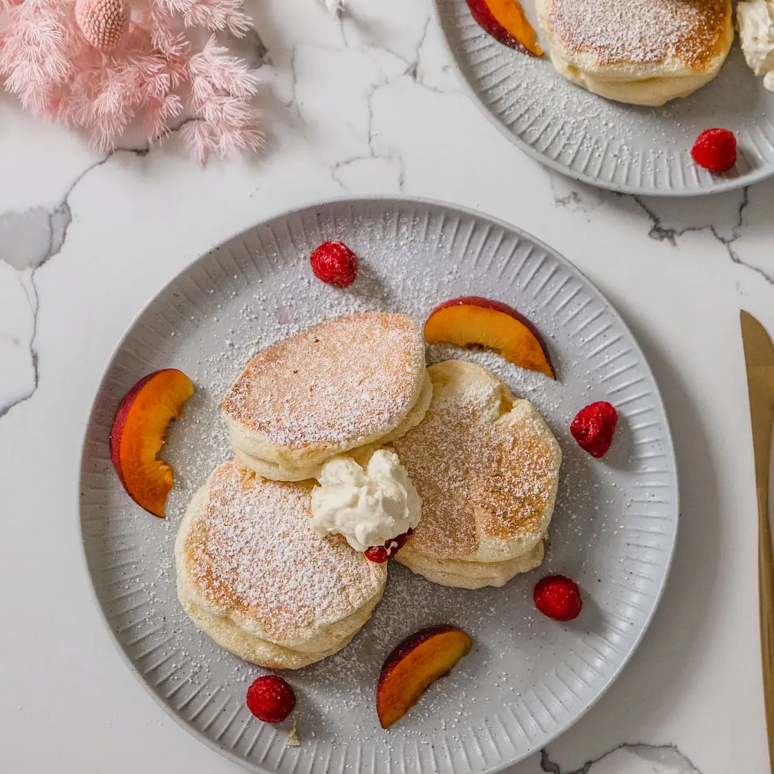 Japanese Fluffy Soufflé Pancakes - Sugar Free