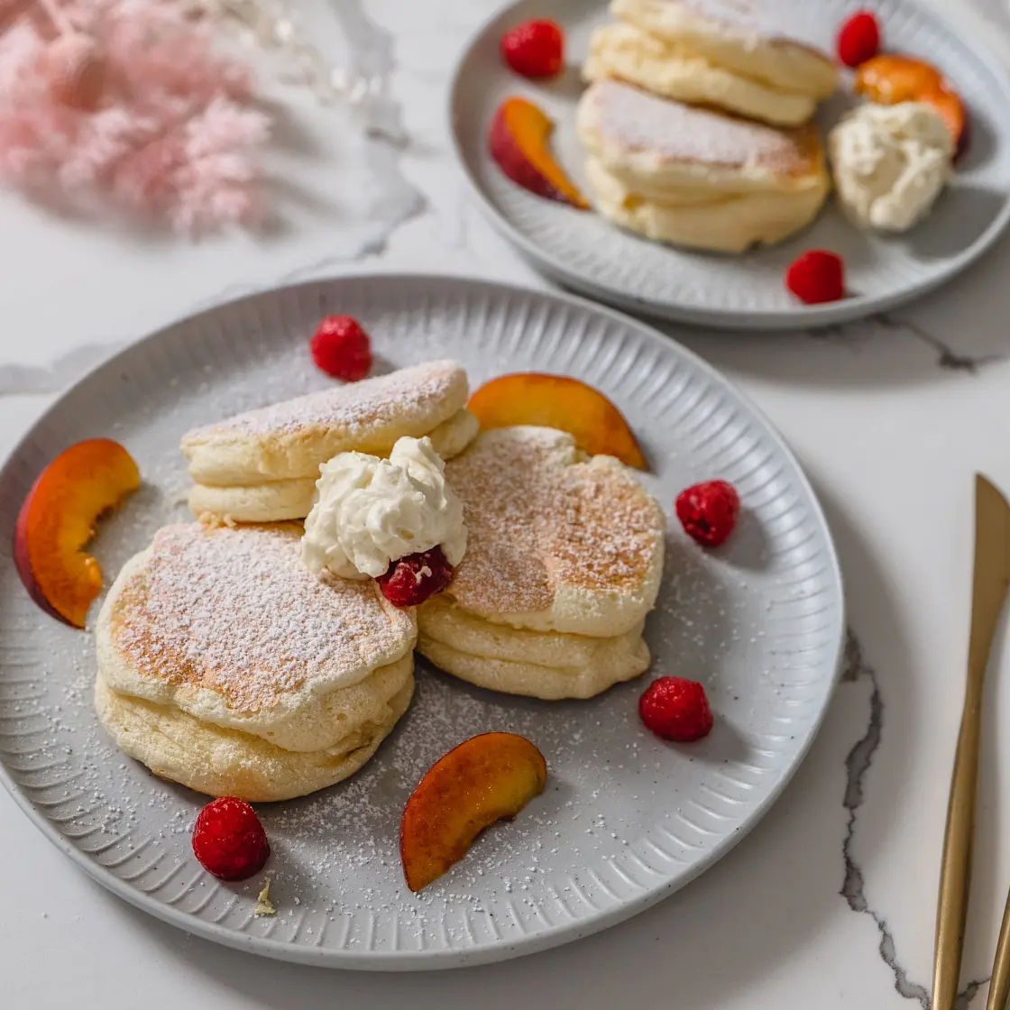 Japanese Fluffy Soufflé Pancakes - Sugar Free