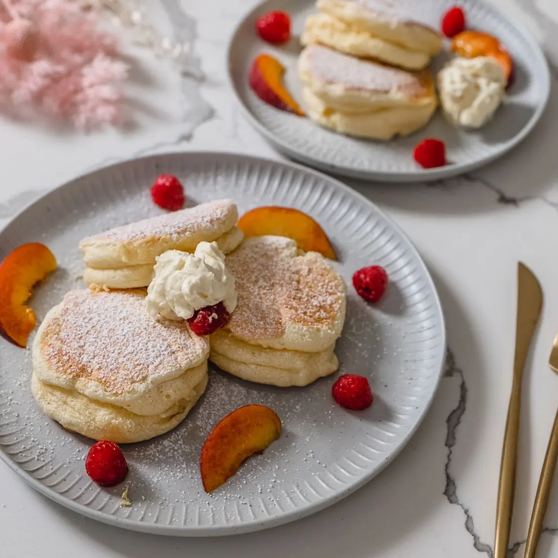Japanese Fluffy Soufflé Pancakes - Sugar Free