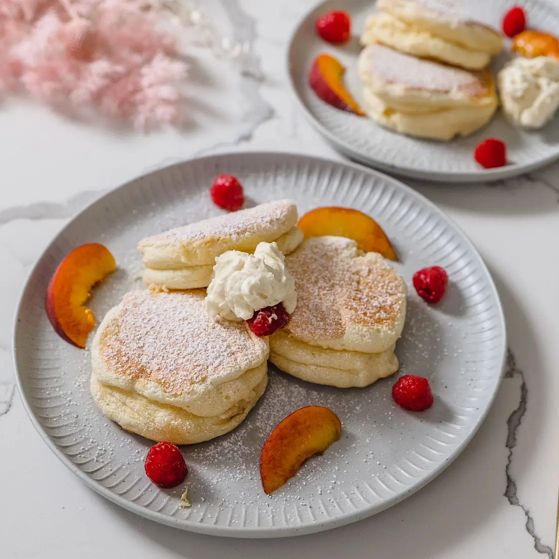 Japanese Fluffy Soufflé Pancakes - Sugar Free