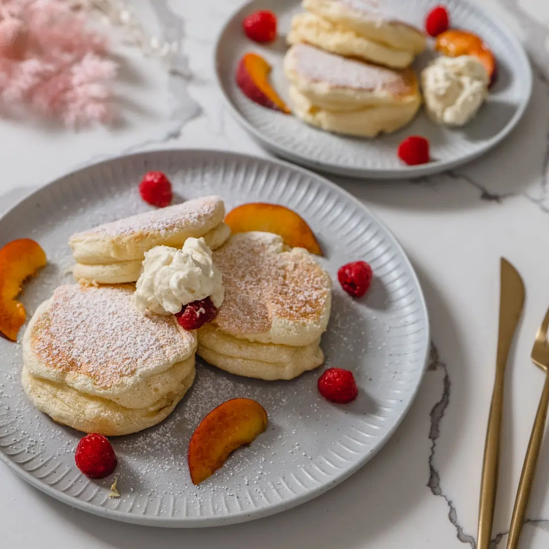Japanese Fluffy Soufflé Pancakes - Sugar Free