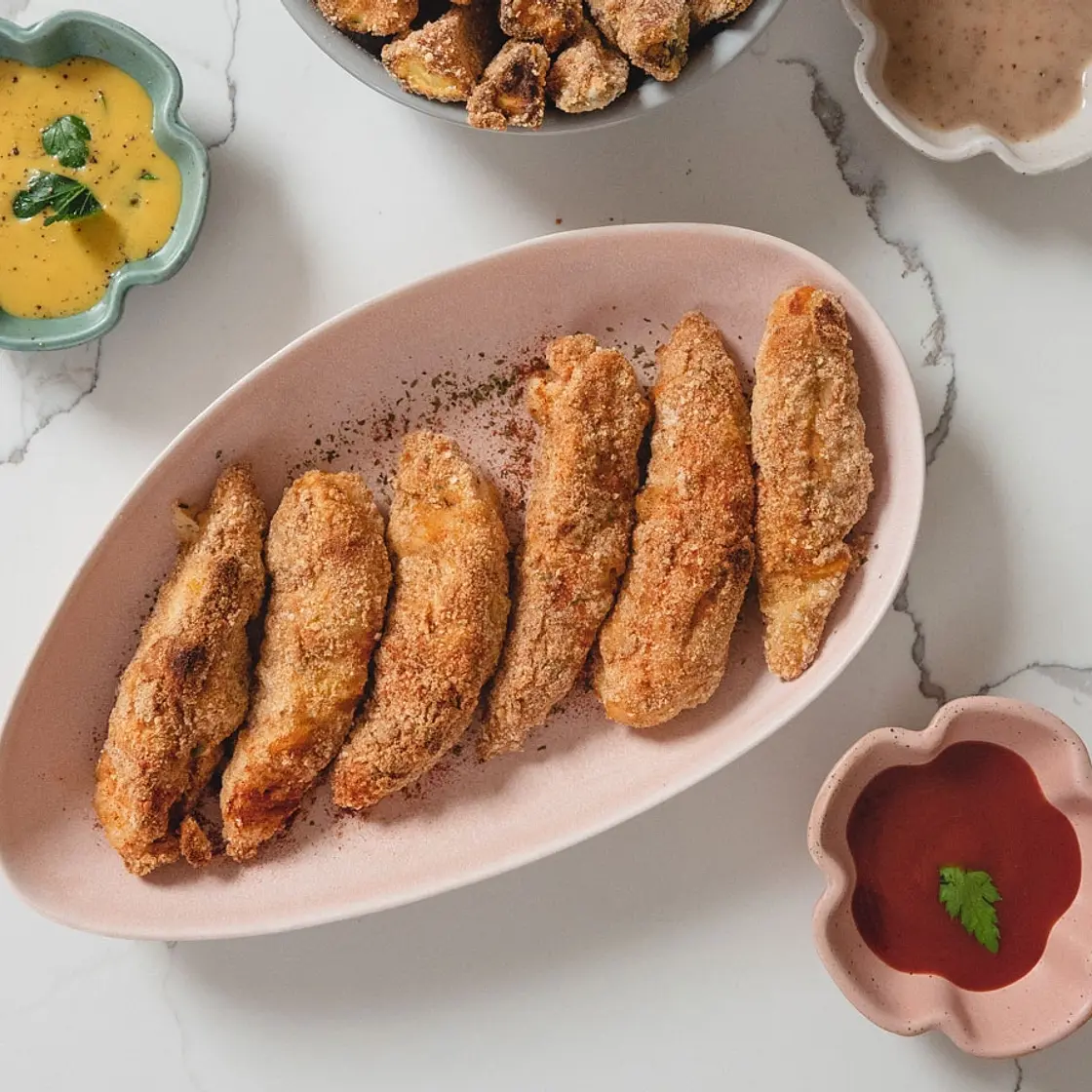 Crispy Healthy Baked Chicken - GF