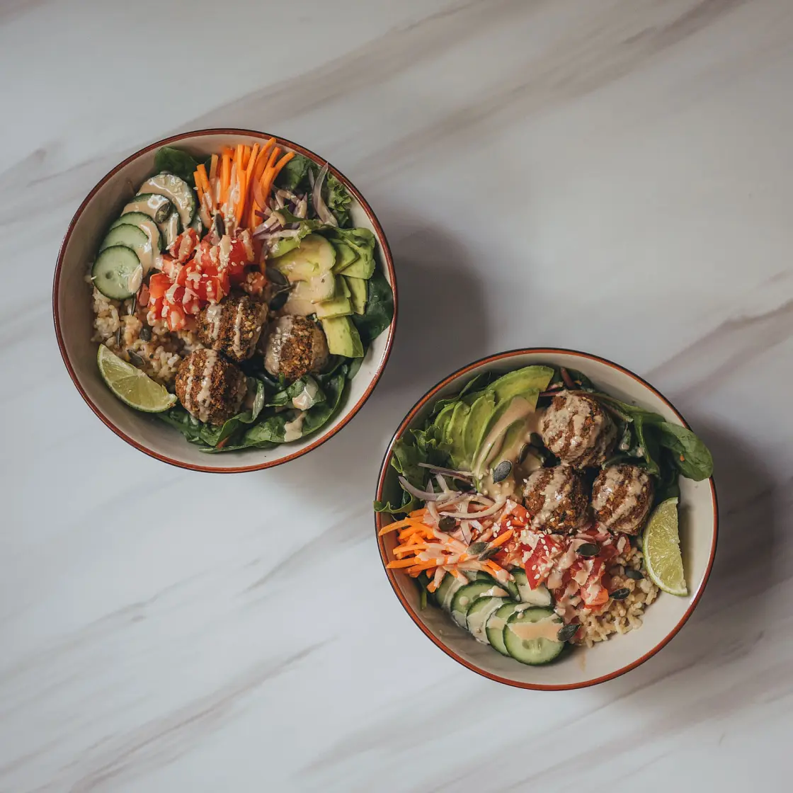 Falafel Buddha Bowl with Chipotle Sauce