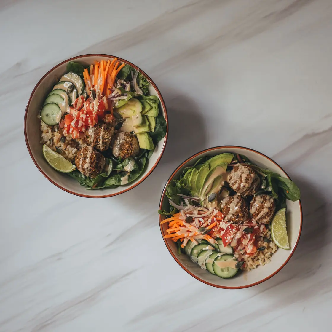 Falafel Buddha Bowl with Chipotle Sauce