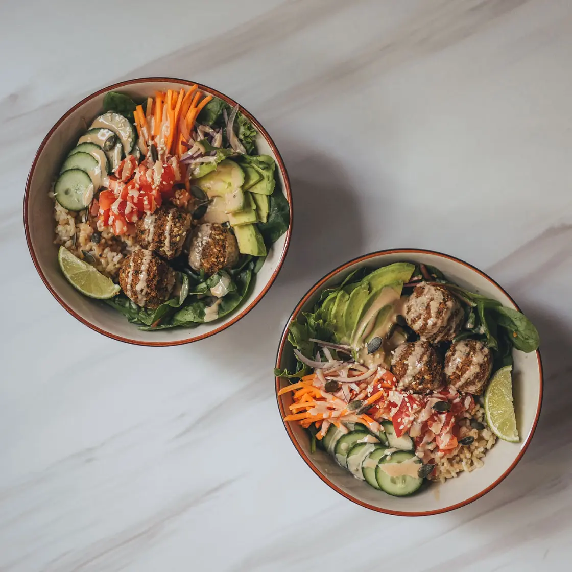 Falafel Buddha Bowl with Chipotle Sauce