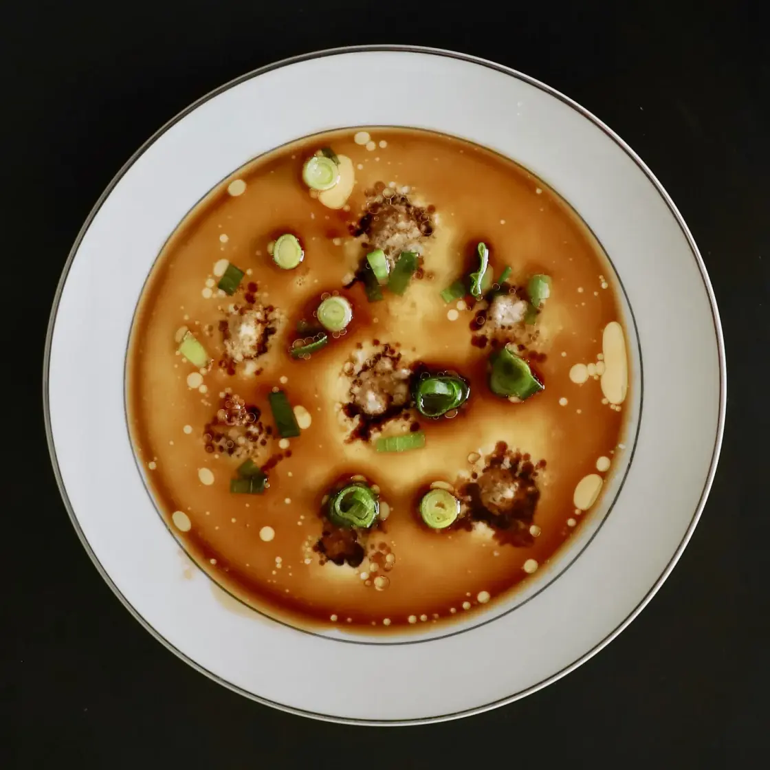 Chinese Steamed Egg with Meatballs